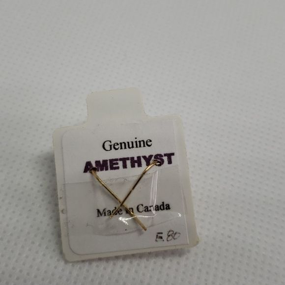 14K Amethyst Earrings - Picture 3 of 3